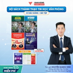 Bộ 4 Sách Word - Excel - PowerPoint và Ứng dụng AI Trong Văn Phòng