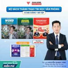 Bộ 3 sách Word - Excel - PowerPoint Ứng Dụng Văn Phòng