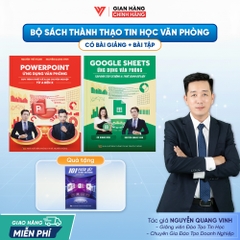 Bộ 2 Sách PowerPoint và Google Sheets Ứng Dụng Văn Phòng