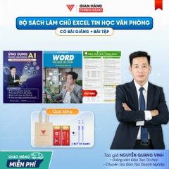 Bộ 2 Sách Ứng Dụng AI Và Word Từ Cơ Bản Đến Nâng Cao Ứng Dụng Văn Phòng