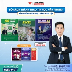 Bộ 3 Sách Excel - 68 Biểu mẫu Excel - Ứng dụng AI Trong Văn Phòng