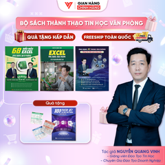 Bộ 3 sách Excel - 68 Biểu mẫu Excel - Ứng dụng AI trong văn phòng