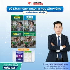 Bộ 4 Sách Power Query & Power Pivot, 150 Thủ Thuật, Excel Cơ Bản Đến Nâng Cao Và Word