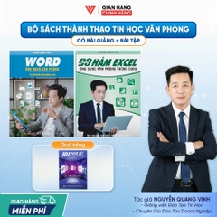 Bộ 2 sách Word Ứng dụng Văn Phòng Từ Cơ Bản Đến Nâng Cao và 90 Hàm Excel Thông Dụng