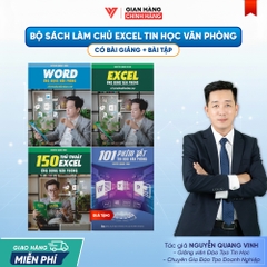 Bộ 3 Sách Word - Excel Và 150 Thủ Thuật Ứng Dụng Văn Phòng Từ Cơ Bản Đến Nâng Cao