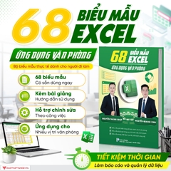 Sách 68 Biểu Mẫu Excel Ứng Dụng Văn Phòng - D08