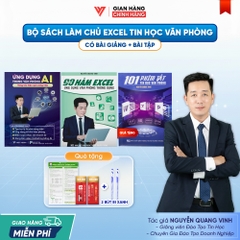 Bộ 2 Sách Ứng Dụng AI Và 90 Hàm Excel Ứng Dụng Văn Phòng