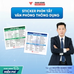 Nhãn Dán Phím Tắt Word, Excel Thông Dụng