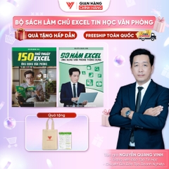 Bộ 2 Sách 90 Hàm Excel Và 150 Thủ Thuật Excel Ứng Dụng Văn Phòng