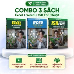 Bộ 3 Sách Word - Excel Và 150 Thủ Thuật Ứng Dụng Văn Phòng Từ Cơ Bản Đến Nâng Cao