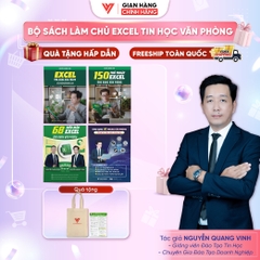 Bộ 4 Sách Excel -150 Thủ Thuật Excel -68 Biểu mẫu Excel và Ứng dụng AI trong văn phòng