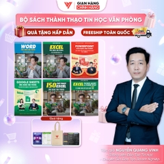Bộ 6 Sách Word - Excel - PowerPoint - Google Sheets - 150 TT - Power Query ứng dụng văn phòng