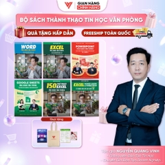 Bộ 6 Sách Word - Excel - PowerPoint - Google Sheets - 150 TT - Power Query ứng dụng văn phòng