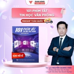 Sách 101 Phím Tắt Tin Học Văn Phòng ĐÀO TẠO TIN HỌC - Dạng sách 72 Trang In Màu Sắc Nét - Nguyễn Quang Vinh