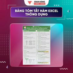 Bảng Tóm Tắt Hàm Excel Thông Dụng - Ứng dụng văn phòng - Đào tạo tin học