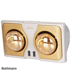 Đèn sưởi nhà tắm 2 bóng Kottmann K2B-H/K2A