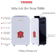 Máy Hút Ẩm Tiross TS886 Công Suất 10L