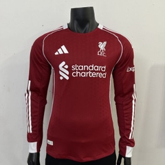 Liverpool 25/26 Player Dài Tay Đỏ