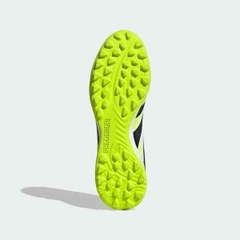 Giày Bóng Đá Adidas Predator League 25 Laceless TF  JQ1070 Trắng/Xanh