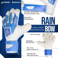 Găng Tay Thủ Môn Gamicy RainBow - Xanh Bích