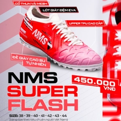 Giày Bóng Đá Chính Hãng NMS SUPER FLASH - Đỏ