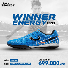 Giày Bóng Đá Zocker Winner Energy TF Gen 2 - Xanh Đen
