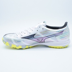 Giày đá bóng Mizuno Alpha II Elite TF Frontier Pack  P1GD256209 Trắng/Bạc/Xanh