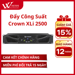 Đẩy Công Suất 2 kênh Crown XLi 2500 | Giá rẻ nhất, Bảo hành 12 tháng | Vietsys Technology