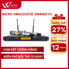 Micro Karaoke Không Dây Dbacoustic DB450IIV2 | Giá rẻ nhất, Bảo hành 12 tháng | Vietsys Technology
