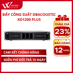 Đẩy Công Suất 2 Kênh Dbacoustic KD1200PLUS | Giá rẻ nhất, Bảo hành 12 tháng | Vietsys Technology