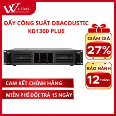 Đẩy Công Suất 2 Kênh Dbacoustic KD1300PLUS | Giá rẻ nhất, Bảo hành 12 tháng | Vietsys Technology