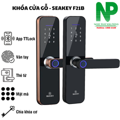 Khóa Vân Tay SEAKEY Cửa Gỗ F21B