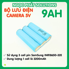 UPS - Bộ lưu điện cho Camera Wifi 5V6Ah | Tích điện 7h | hộp đen có đèn báo sạc | cổng Micro USB in + out 5Vp