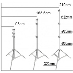 Chân đèn INOX Qihe J220S