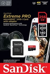 Thẻ nhớ Extreme Pro Micro SD 256gb 200/140mb