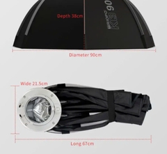 Softbox Parabolic Triopo K3-65 Có Tổ Ong