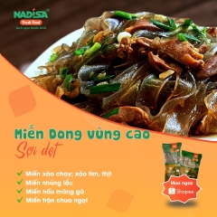 Miến dong vùng cao (sợi dẹt) 500 gr - Mã vạch 8938544980149