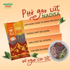 Phở gạo lứt Nadisa 500gr - Mã vạch 8938544980132