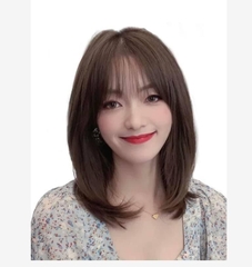nguyên đầu tóc thật nữ 35cm
