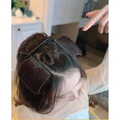 kẹp phồng chân tóc tóc thật