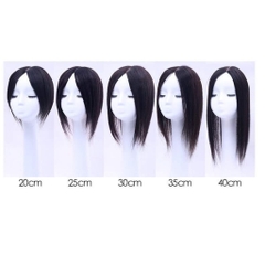 phủ hói tóc thật 40cm siêu da 3d