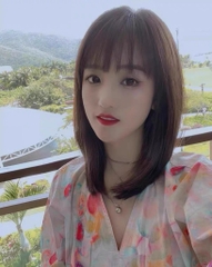 nguyên đầu tóc thật nữ 35cm