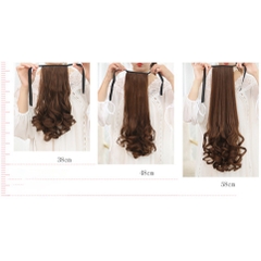 Tóc giả cột đuôi xoăn 58cm
