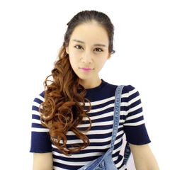 Tóc giả cột xoăn dài