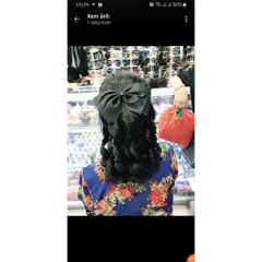 Búi cài nơ tóc giả