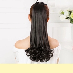 Tóc giả cột đuôi xoăn 58cm