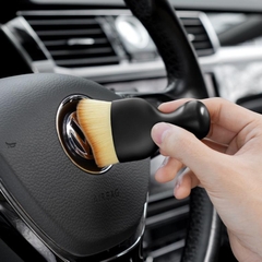 Chổi quét mini đầu cong sợi lông mềm dùng vệ sinh nội thất ô tô, bảng điều khiển, cửa thoát khí, làm sạch nhà ở
