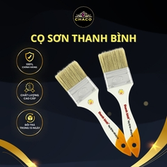 Cọ sơn Thanh Bình cán gỗ, chổi sơn đồ nội thất hàng Việt Nam chất lượng cao Chaco Gold giá nhà máy