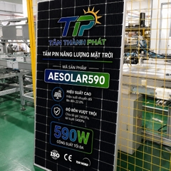 Tấm pin năng lượng mặt trời AESOLAR 590W
