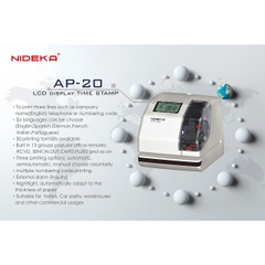 Máy ghi nhận thời gian NIDEKA AP-20
